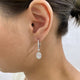 Diamond Dangle Earrings 2.3 ct White Gold