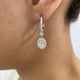 Diamond Dangle Earrings 2.2 ct White Gold