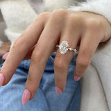 Lyric Engagement Ring 3.70 Carat Rose Gold