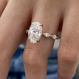 Lyric Engagement Ring 3.70 Carat Rose Gold