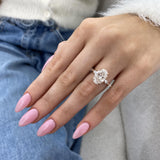 Lyric Engagement Ring 3.70 Carat Rose Gold