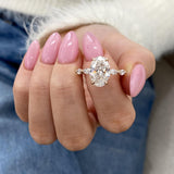 Lyric Engagement Ring 3.70 Carat Rose Gold