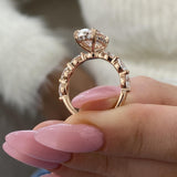 Lyric Engagement Ring 3.70 Carat Rose Gold