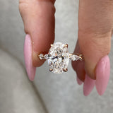 Lyric Engagement Ring 3.70 Carat Rose Gold