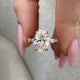 Lyric Engagement Ring 3.70 Carat Rose Gold