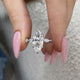 Opaline Engagement Ring 3.15 Carat White Gold