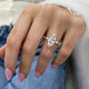 Opaline Engagement Ring 3.15 Carat White Gold