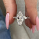 Vivianne Engagement Ring 3.70 Carat White Gold