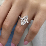 Vivianne Engagement Ring 3.70 Carat White Gold