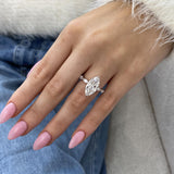Vivianne Engagement Ring 3.70 Carat White Gold