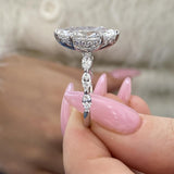 Vivianne Engagement Ring 3.70 Carat White Gold