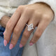 Vivianne Engagement Ring 3.70 Carat White Gold