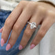 Selena Engagement Ring 3.20 Carat White Gold