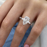 Custom-Selena Engagement Ring 3.70 Carat 18k White Gold