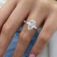 Custom-Selena Engagement Ring 3.70 Carat 18k White Gold