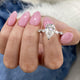 Custom-Selena Engagement Ring 3.70 Carat 18k White Gold