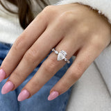 Odessa Engagement Ring 2 Carat White Gold