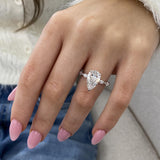 Valencia Engagement Ring 3.75 Carat White Gold