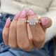 Saphira Engagement Ring 2.65 Carat White Gold