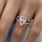 Aurelia Engagement Ring 3.70 Carat Rose Gold