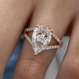 Solitaire with pave Band