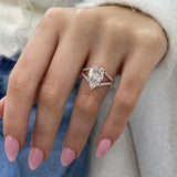 Aurelia Engagement Ring 3.70 Carat Rose Gold