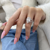 Aurelia Engagement Ring 5.80 Carat White Gold