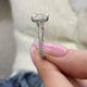 Solitaire with pave Band