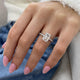 Carmella Engagement Ring 3.10 Carat White Gold