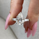 Elowen Engagement Ring 4.20 Carat White Gold