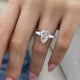 Elowen Engagement Ring 4.20 Carat White Gold