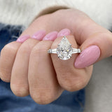 Elowen Engagement Ring 4.20 Carat White Gold