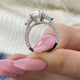 Elowen Engagement Ring 4.20 Carat White Gold