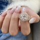 Diamond Dome Ring 3.70 ct TCW, Rose Gold
