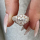 Diamond Dome Ring 3.85 ct TCW, Rose Gold
