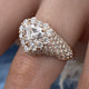 Diamond Dome Ring 3.85 ct TCW, Rose Gold