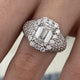Diamond Dome Ring 4.25 ct TCW, White Gold