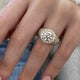 Diamond Dome Ring 4.15 ct TCW, Yellow Gold