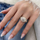 Diamond Dome Ring 4.15 ct TCW, Yellow Gold