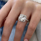 Nayeli Engagement Ring 3.95 Carat White Gold