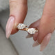 Diamond Statement Fashion Ring 1.10 ct TCW, Rose Gold 14K