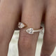 Diamond Statement Fashion Ring 1.10 ct TCW, Rose Gold 14K