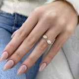 Diamond Statement Fashion Ring 1.10 ct TCW, Rose Gold 14K