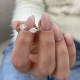 Diamond Statement Fashion Ring 1.10 ct TCW, Rose Gold 14K