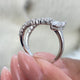 Diamond Statement Fashion Ring 0.95 ct TCW, White Gold 14K