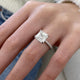 Isabetta Engagement Ring 4.60 Carat White Gold