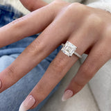 Isabetta Engagement Ring 4.60 Carat White Gold