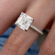 Isabetta Engagement Ring 4.60 Carat White Gold