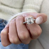 Isabetta Engagement Ring 4.60 Carat White Gold