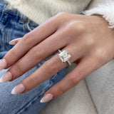 Isabetta Engagement Ring 4.60 Carat White Gold